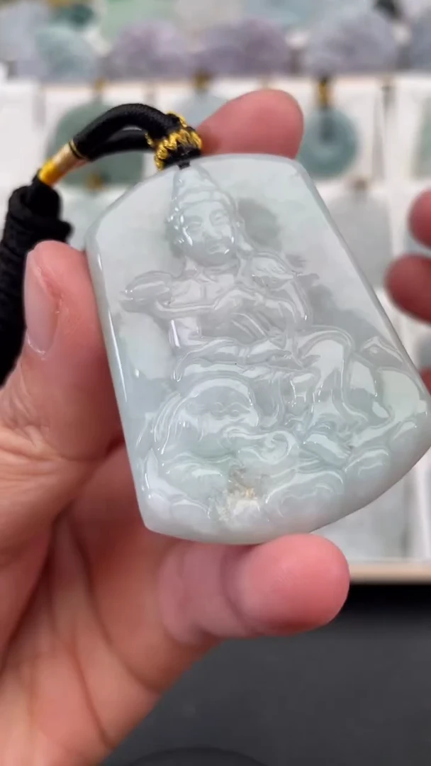 颈饰未镶嵌翡翠天然缅甸翡翠A货189