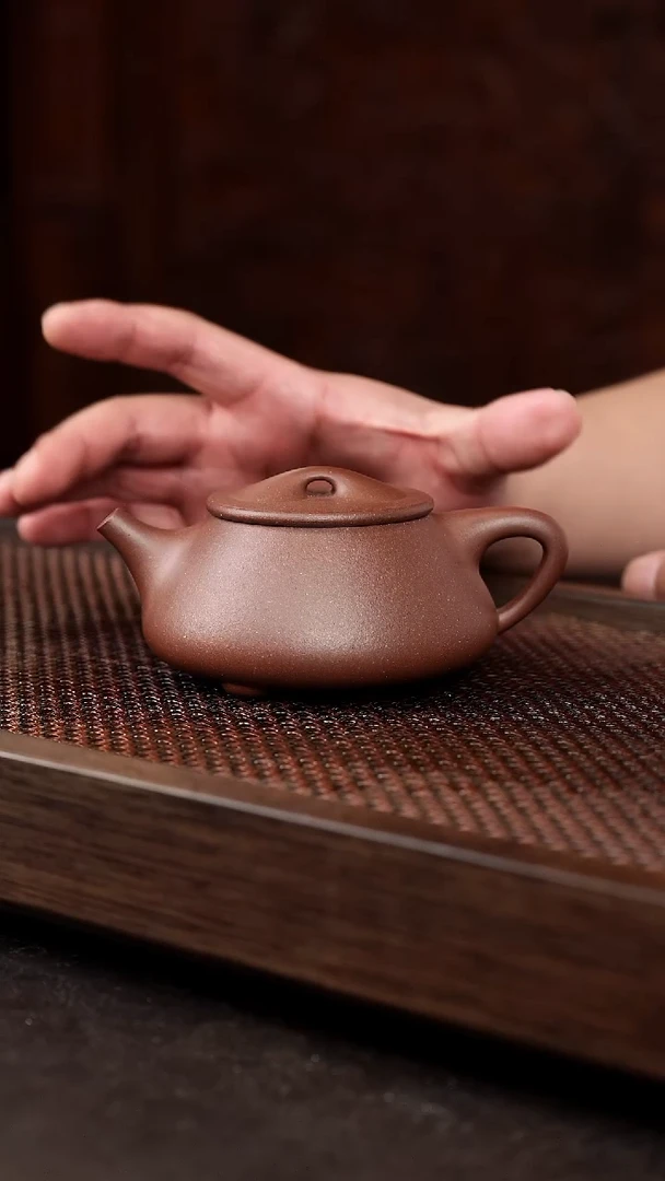 茶壶紫砂老紫泥满瓢