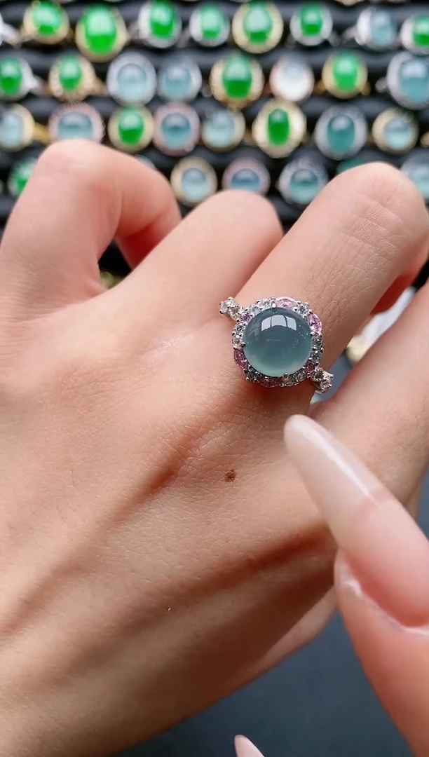 【闪购商品】翡翠戒指银S925镶嵌1111