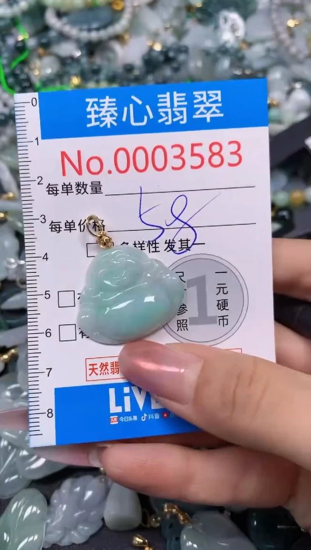 【闪购商品】翡翠颈饰未镶嵌含绳0003583