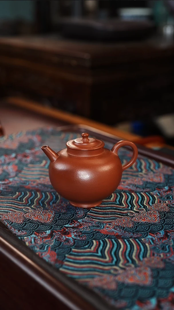 茶壶紫砂贡珠 朱泥