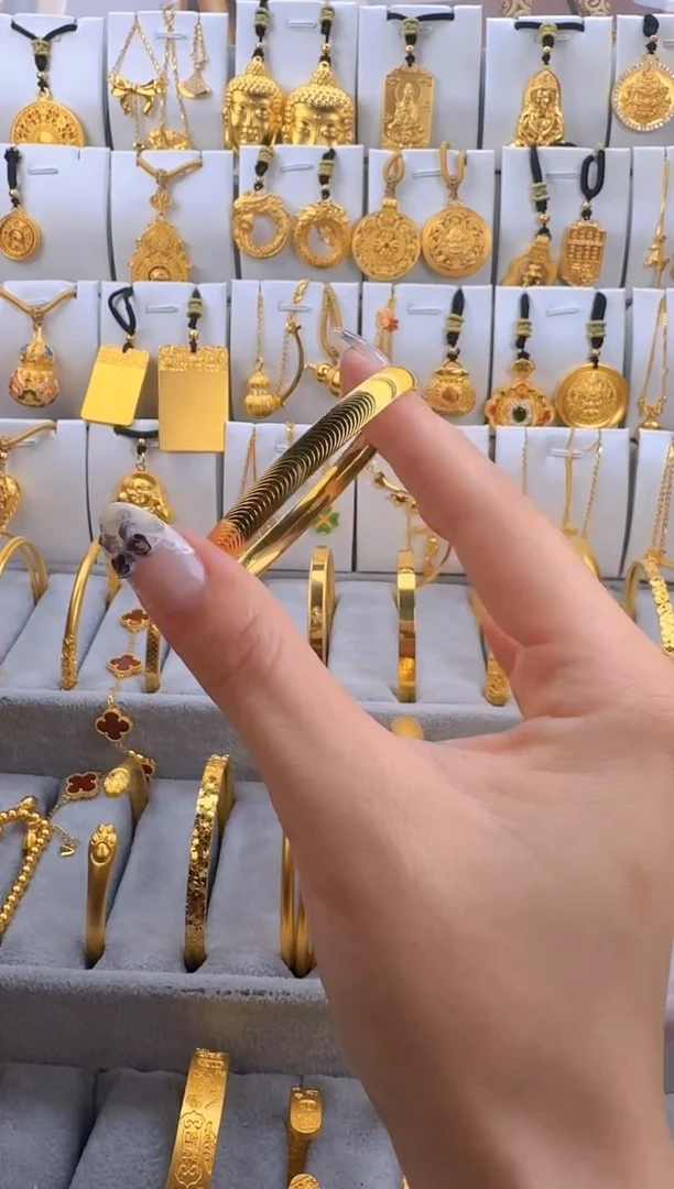 无足银渔*猫眼手镯  总重21g外2.3g 60圈口