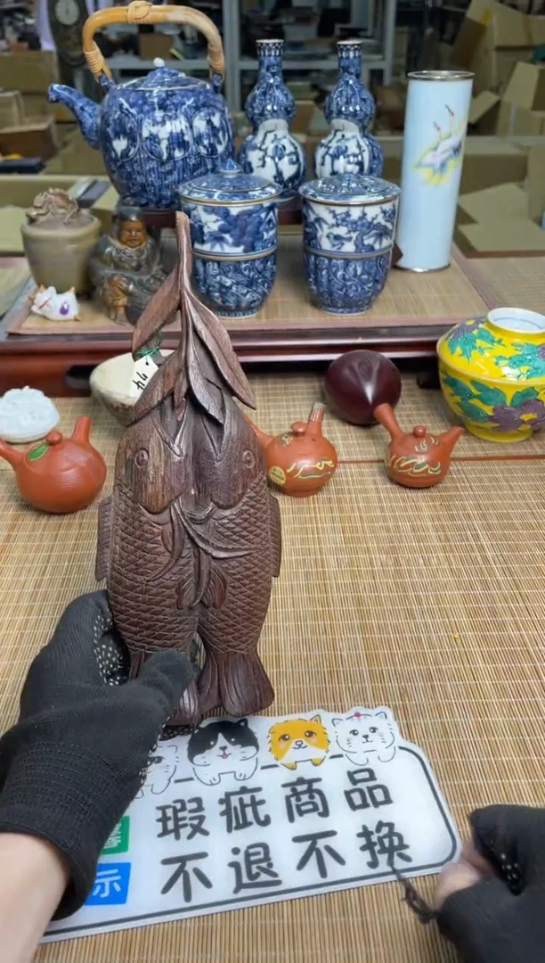 45号鱼摆件有瑕疵中古物品谨慎参拍直播链接