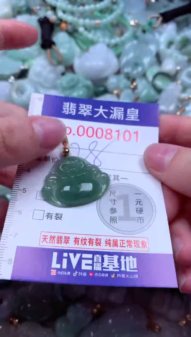 吊坠(不含链)未镶嵌翡翠8101