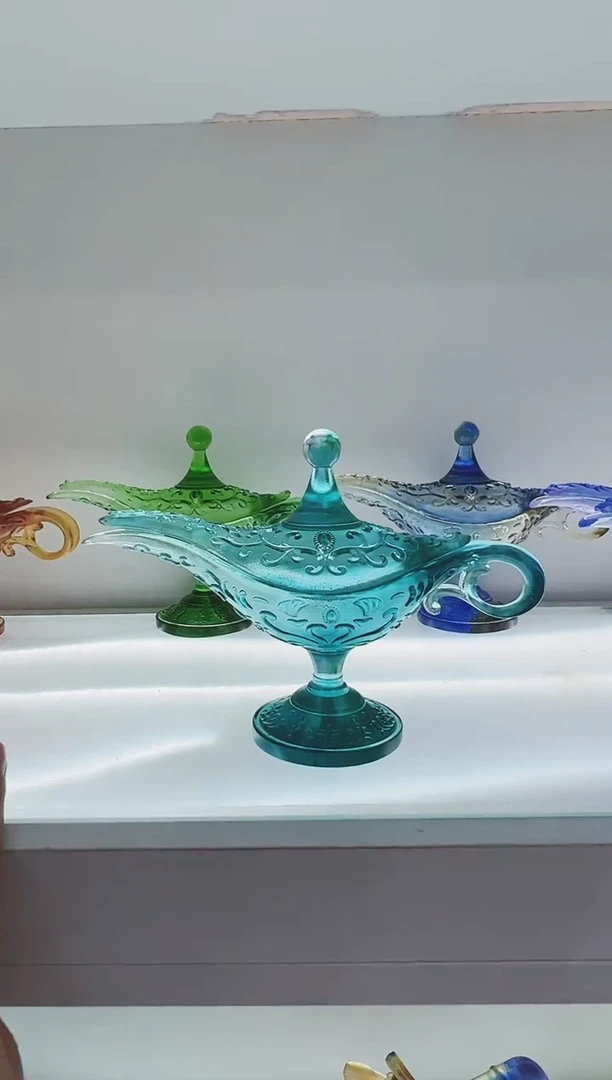 手工艺品琉璃古法琉璃阿拉丁神灯香炉