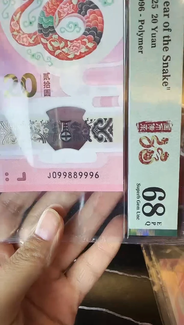 塑料2025 蛇钞 单张  099889996