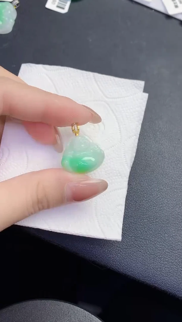 颈饰未镶嵌翡翠缅甸天然翡翠A货