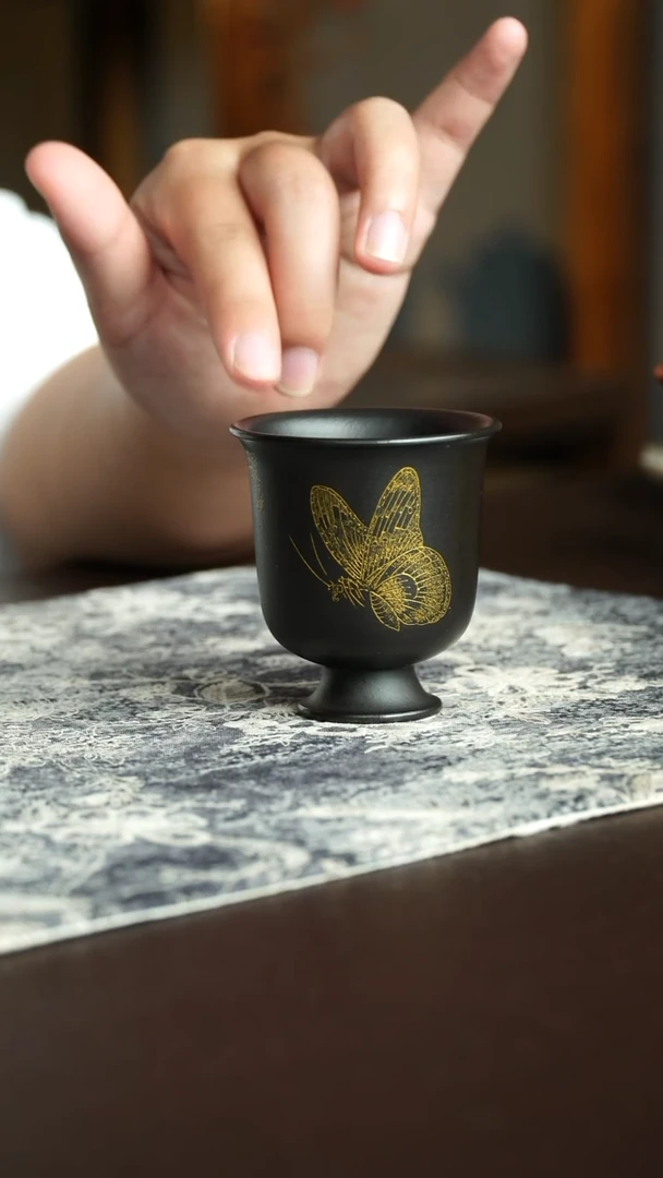 茶杯紫砂24号宜兴紫砂原矿作品