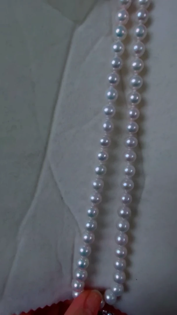 【闪购商品】淡水珍珠颈饰银S925镶嵌白细胞8-9