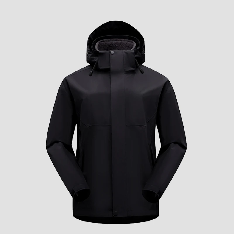 软壳男防风防水透气秋冬保暖三合一可外穿拆卸摇粒绒冲锋衣夹克