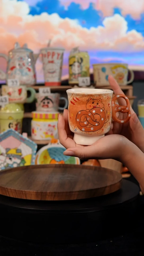 陶瓷双饮款景德镇手工陶瓷