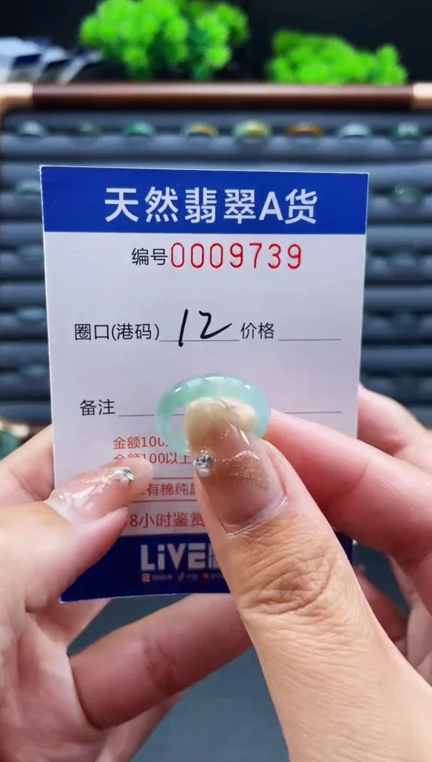 未镶嵌戒指翡翠戒圈