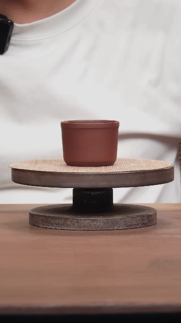 茶壶紫砂紫泥阔口杯