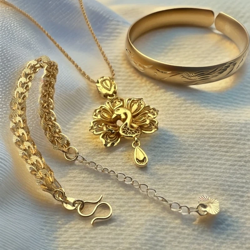 【七七专属】合金三件套手镯+吊坠+手链TZ623168赠合金链