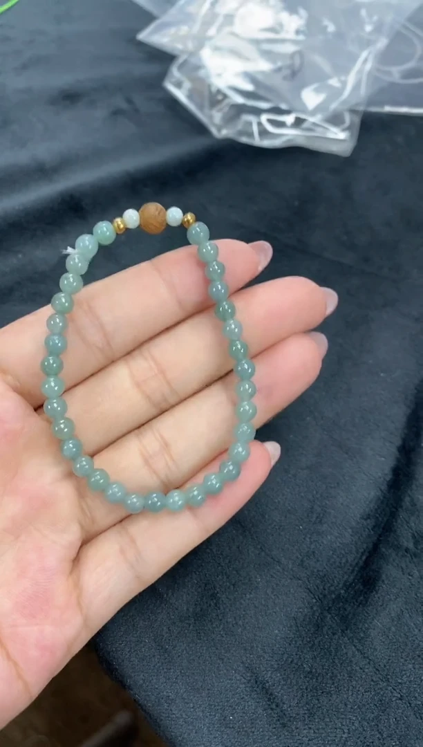 项链未镶嵌翡翠天然翡翠手串