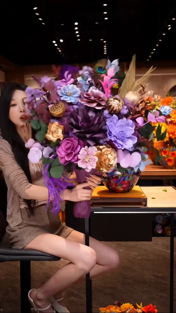 琉璃瓶手工花器花束空运包邮送货上门-以图片为准