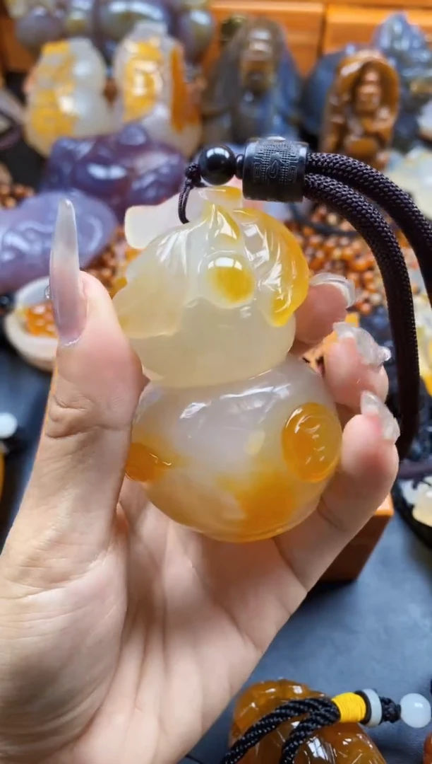 玛瑙/玉髓挂件未镶嵌海****！ll