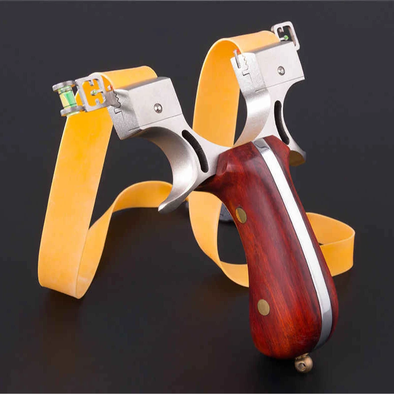 正品98K不锈钢扁皮弹弓反曲实木竞技单丝钢片