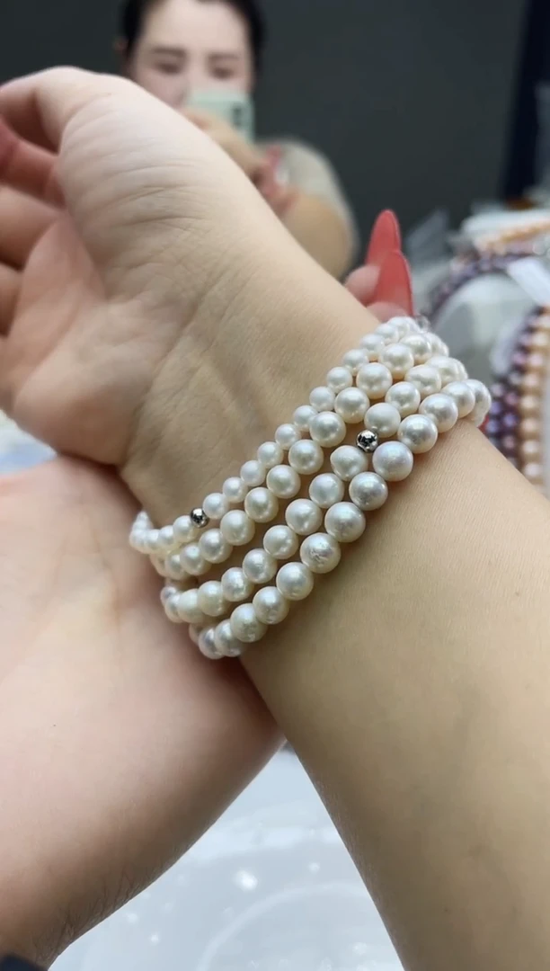 未镶嵌手链淡水珍珠白色系手链