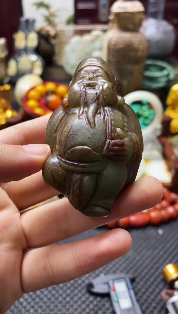 未镶嵌和田玉挂件财神