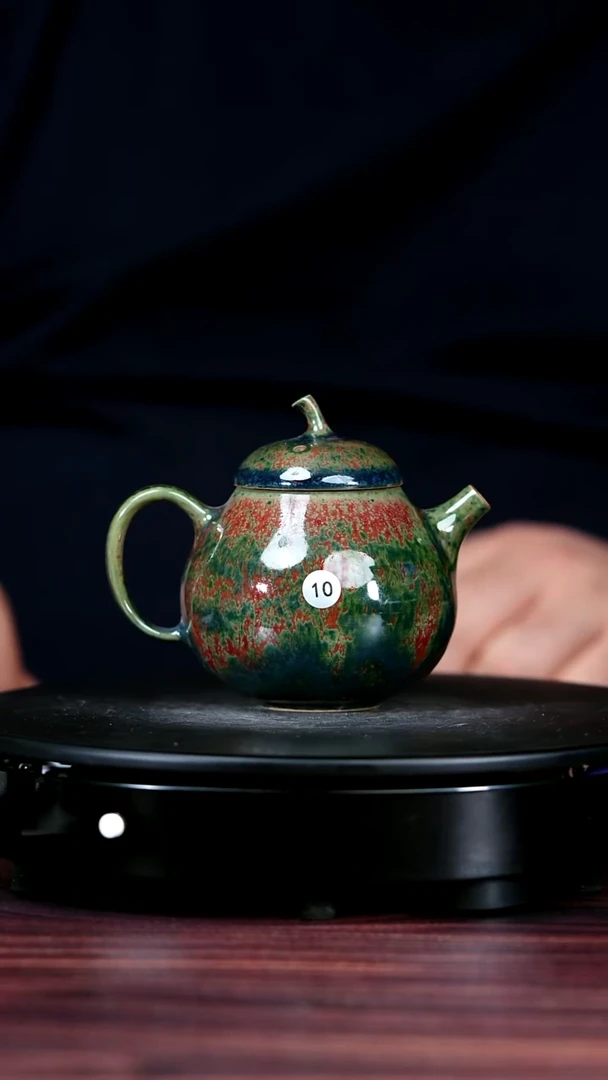 10#于大鹏一级品原矿钧瓷梨形壶