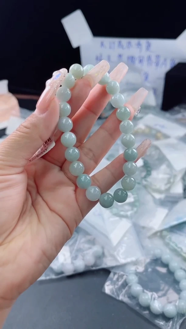 未镶嵌戒指翡翠珠串9.0