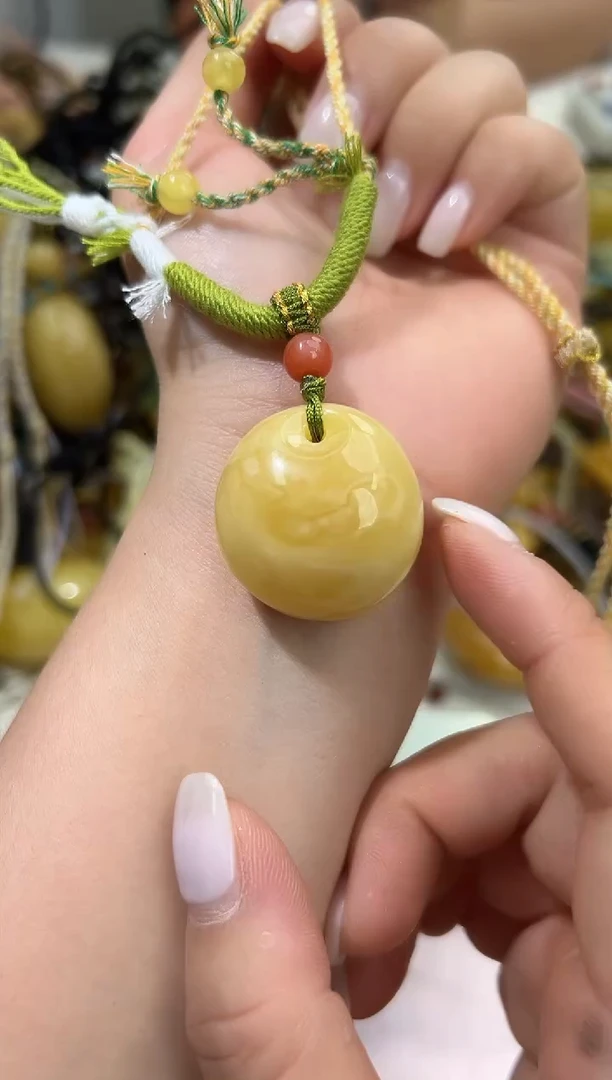 裸石琥珀未镶嵌琥珀蜜蜡吊坠