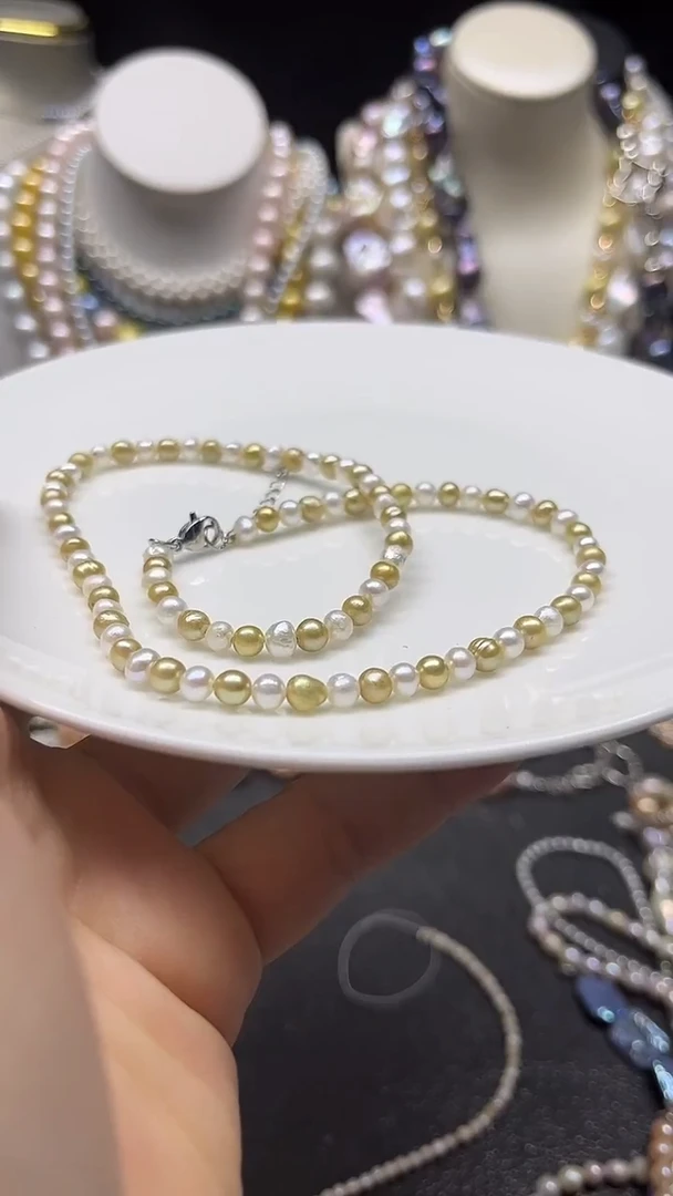 颈饰未镶嵌淡水珍珠多人