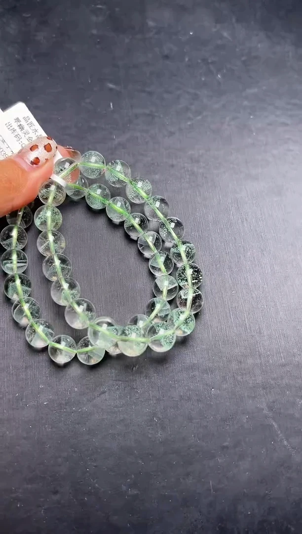 未镶嵌手串水晶翠幽灵金字塔手串10mm+多样性发一  JP55153
