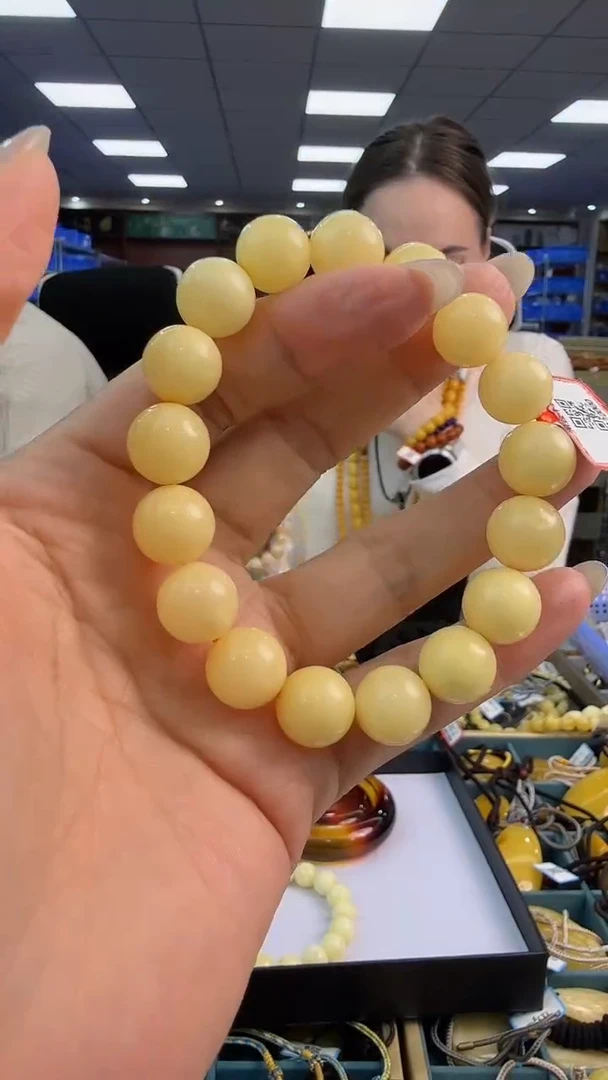 手链琥珀未镶嵌147秒拍号 假一罚三 11mm