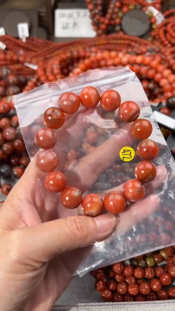 南红玛瑙手串未镶嵌14