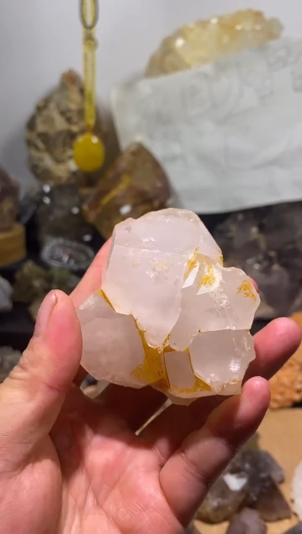 水晶珠宝半成品未镶嵌2号150g马岛城堡水晶