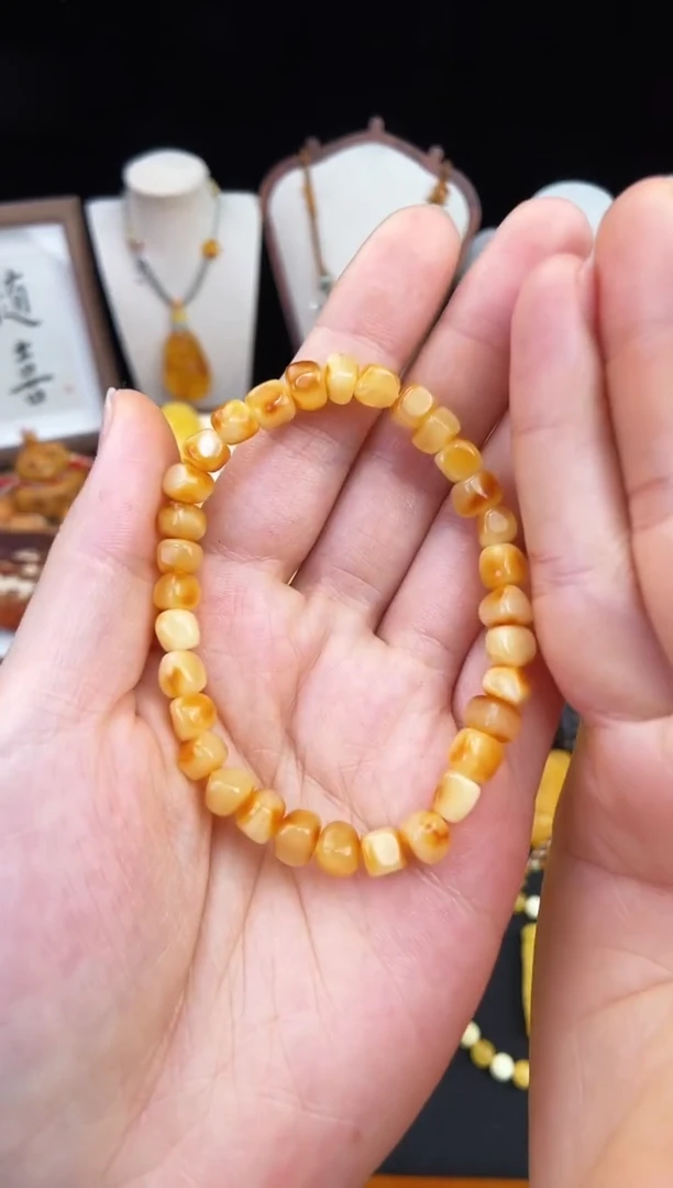 琥珀未镶嵌珠宝奇石柒月