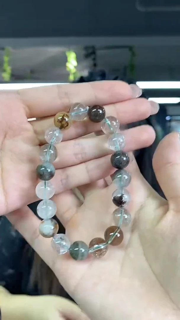水晶手串未镶嵌多样性发其一颜色微差