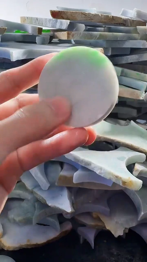 裸石翡翠缅甸翡翠A货文2467