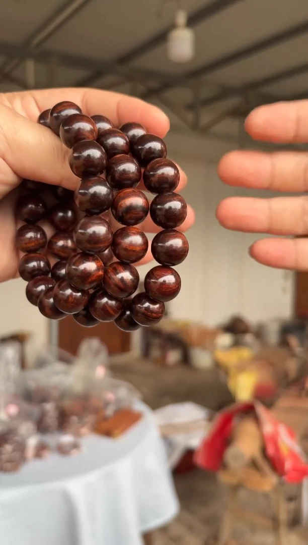 黄花梨/降香黄檀海南黄花梨1.5帝王紫手串