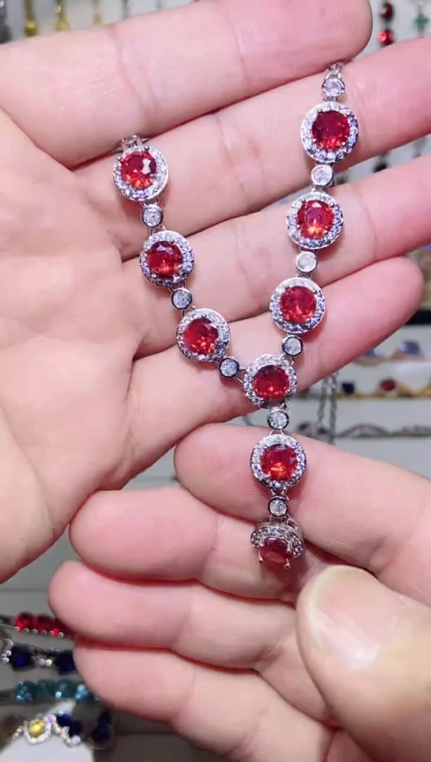 银S925镶嵌耳饰托帕石1