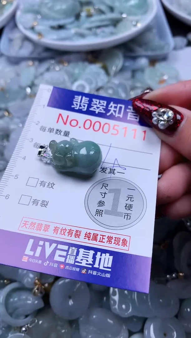 吊坠(不含链)未镶嵌翡翠5111