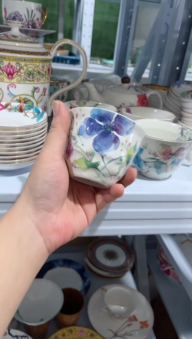 瓷片日用陶瓷（简装）杯子一个