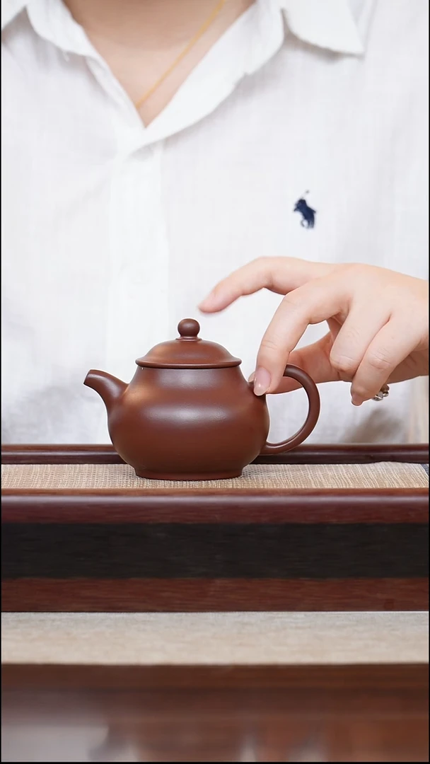 龙血砂潘壶150cc宜兴手工紫砂壶