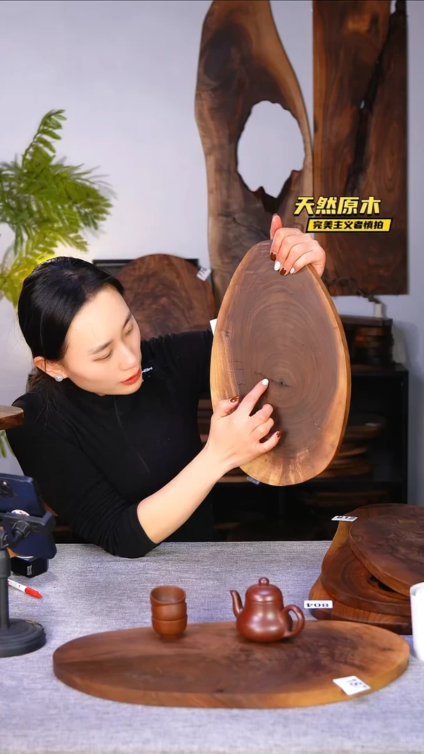 木北美黑胡桃原木.干裂疤结不属于商品质量问题完美主义者慎拍