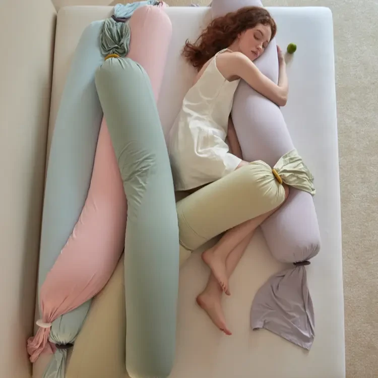 丽家平！觅森 凉爽鸭解压BOBO枕 侧睡孕妇抱抱枕 夏日冰感夹腿抱枕