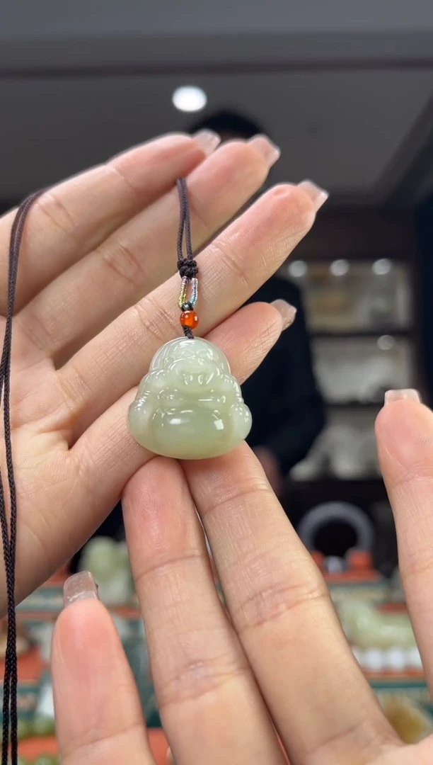 【闪购商品】和田玉颈饰未镶嵌佩佩25mm左右