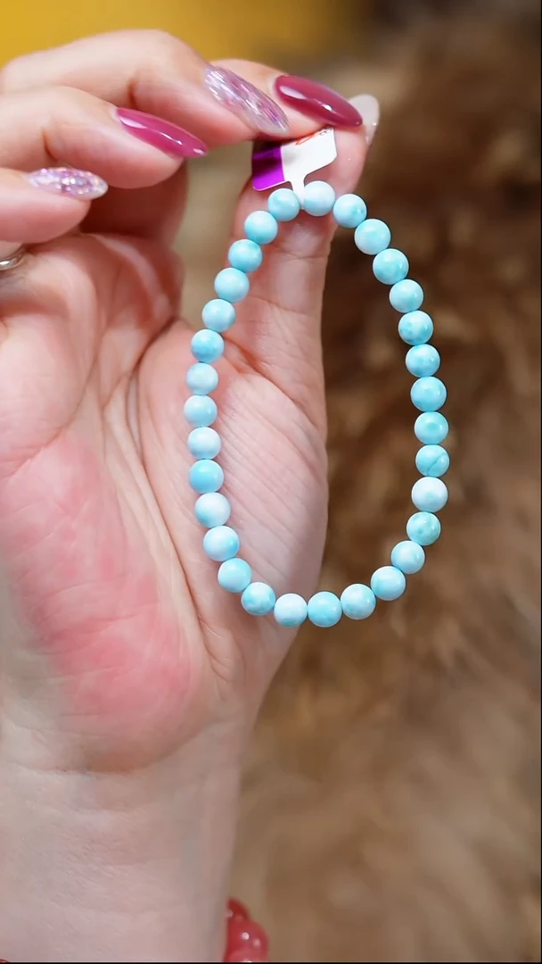 未镶嵌针钠钙石（海纹石）颈饰海纹石手串多样性发一