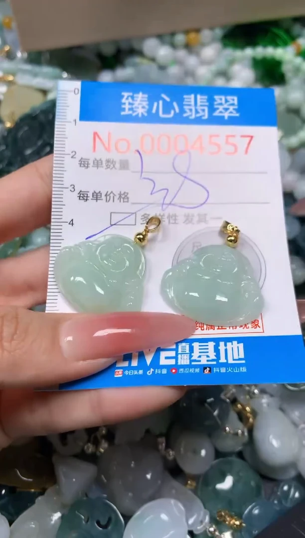 【闪购商品】翡翠颈饰未镶嵌含绳0004557