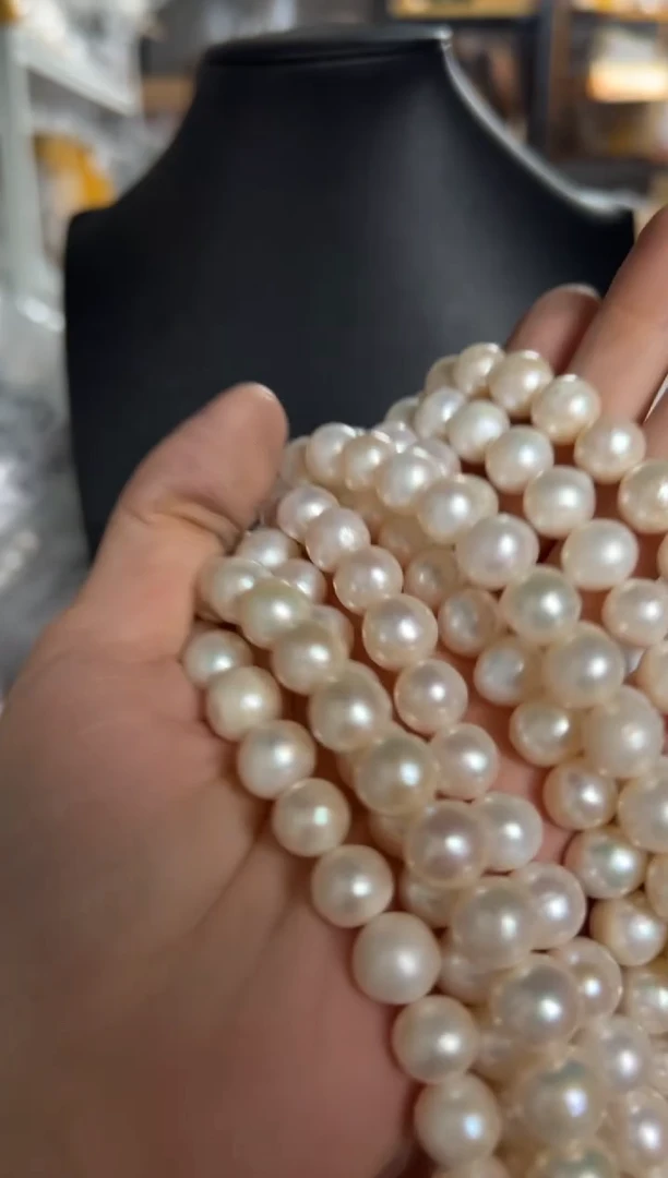 未镶嵌淡水珍珠珠宝奇石LJ半成品一条