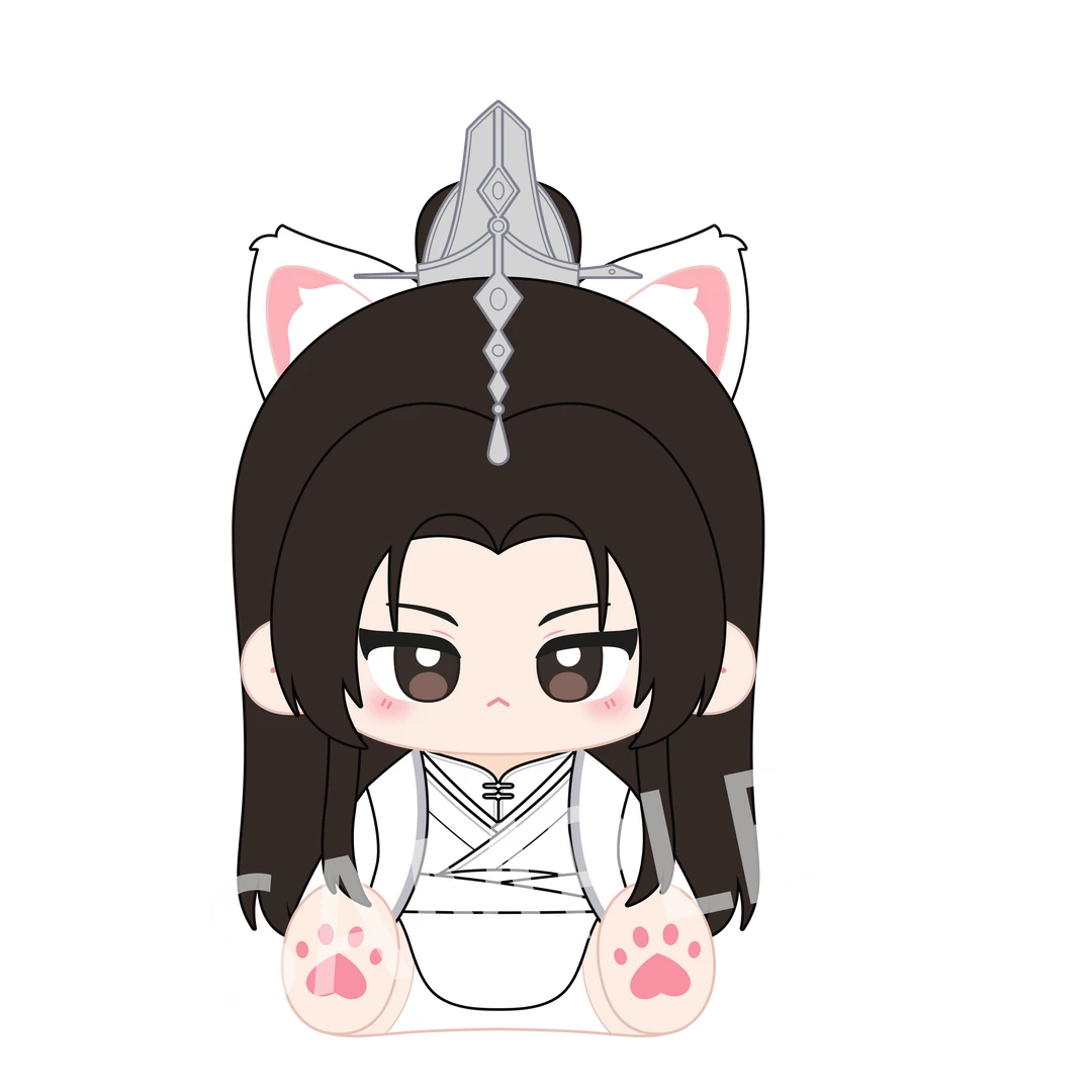 【千禾星摇×画糖】二哈和他的白猫师尊毛绒坐姿/海星体玩偶