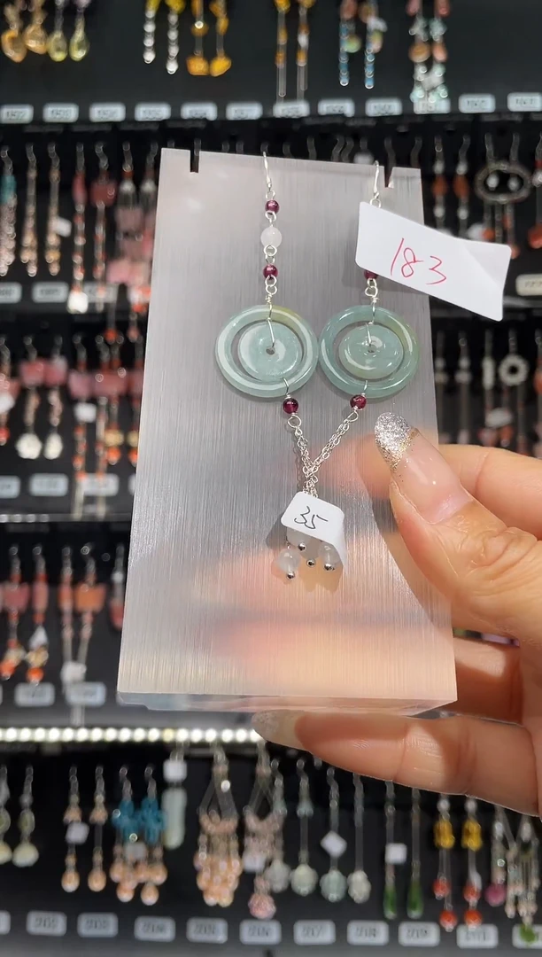 【闪购商品】紫晶耳饰银S925镶嵌喜欢拍