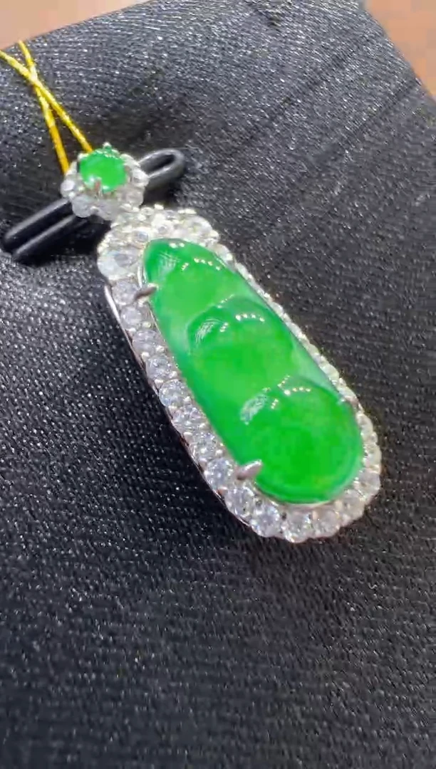 【闪购商品】翡翠吊坠(不含链)银S925镶嵌