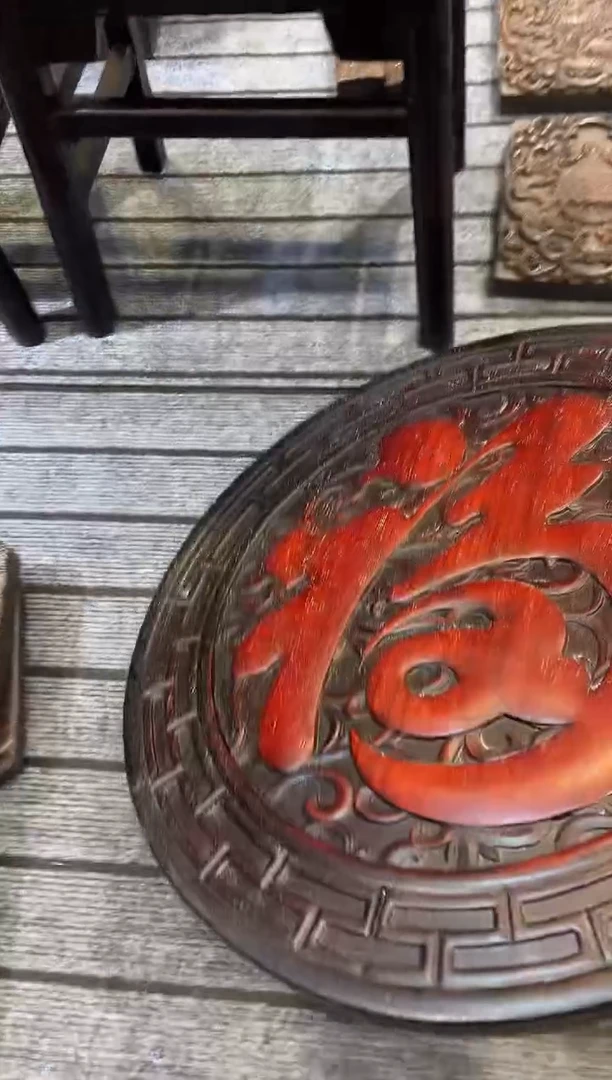 木独*紫檀雕刻一物一拍